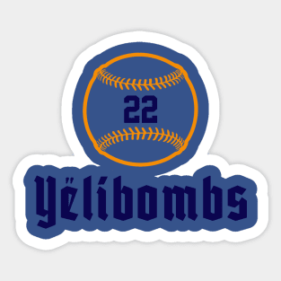 YeliBombs, Christian Yelich Home Run Hitter Sticker